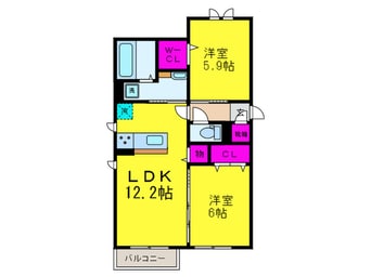 間取図 メゾン・ド・ボヌール秀　A棟