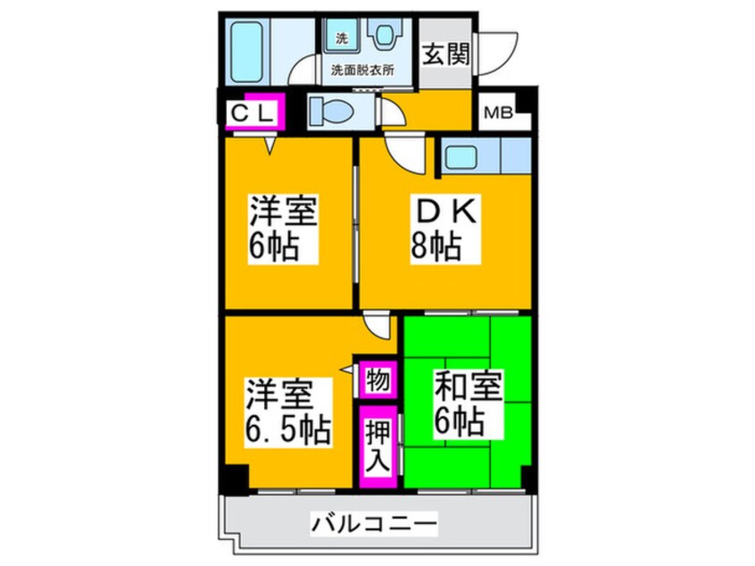 間取図 松岡ビル北花田