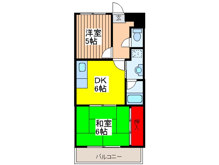 間取図 エクセルコ－トタカツキ１号館