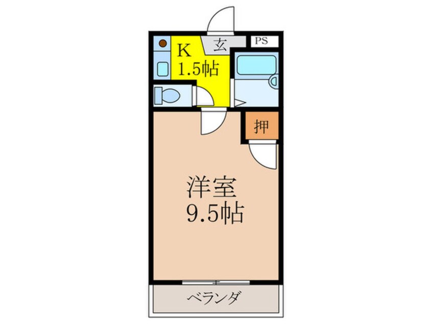 間取図 朝日が丘尾田ハイツ
