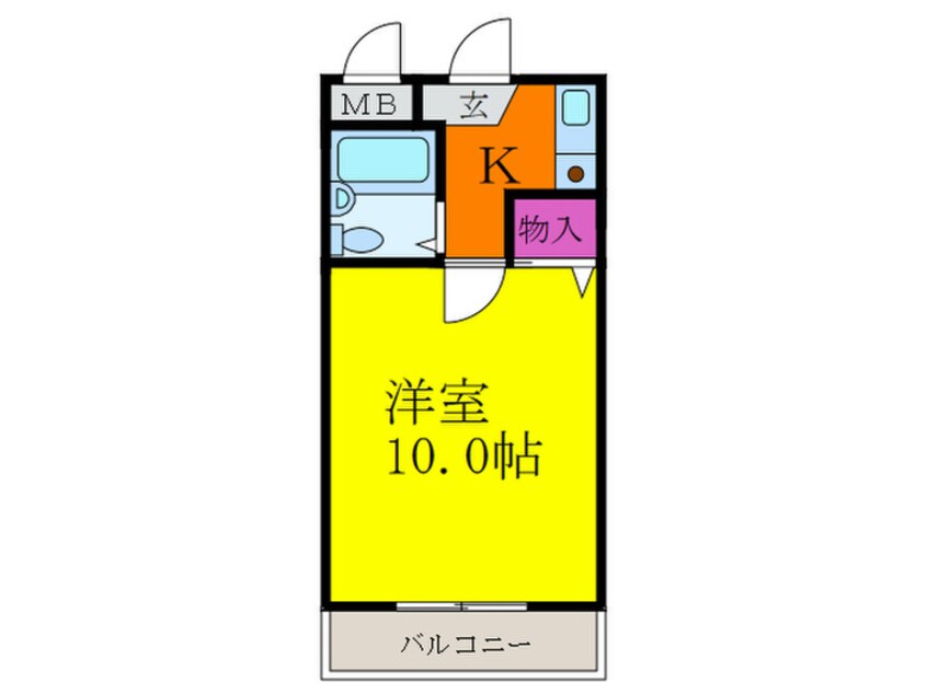 間取図 朝日が丘尾田ハイツ
