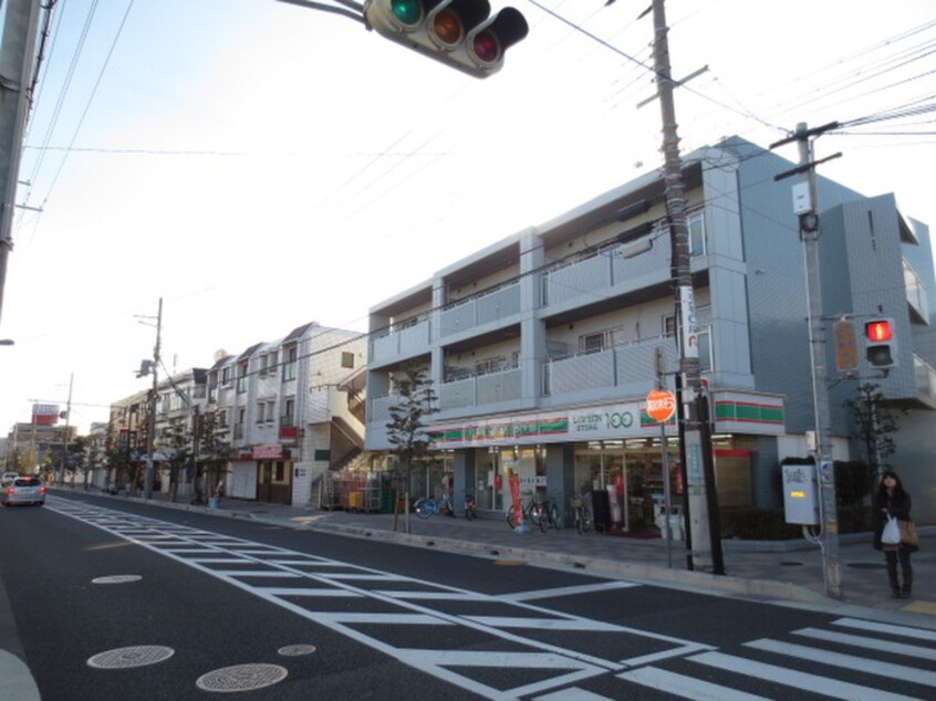 100円ローソン(コンビニ)まで510m グレンツェント甲東園