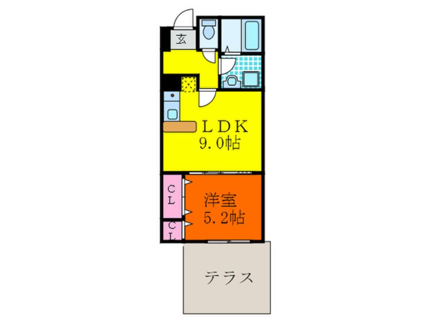 間取図 エスポワール瓢箪山