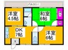 Ｓ＆Ｔ　ＮＡＫＡＭＯＺＵ 3DKの間取り