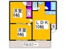 Ｓ＆Ｔ　ＮＡＫＡＭＯＺＵ 2LDKの間取り
