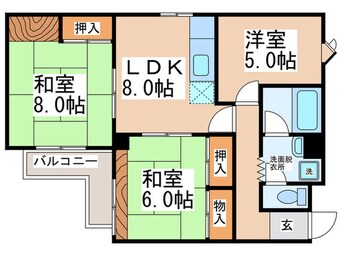 間取図 カサ・ボニータ樽井