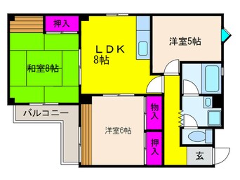 間取図 カサ・ボニータ樽井