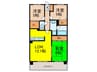 エスリード宝塚（608） 3LDKの間取り