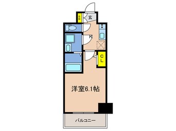 間取図 ｴｽﾘｰﾄﾞ神戸兵庫駅ﾐｯﾄﾞﾎﾟｰﾄ