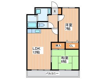 間取図 ベルメゾンウｫラートス