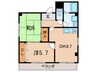 アレグレ 2DKの間取り