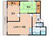 アレグレ 2LDKの間取り