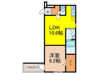 間取図 フジパレス服部天神Ⅱ番館