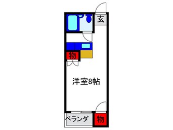 間取図 スト－クハイツ北桜塚