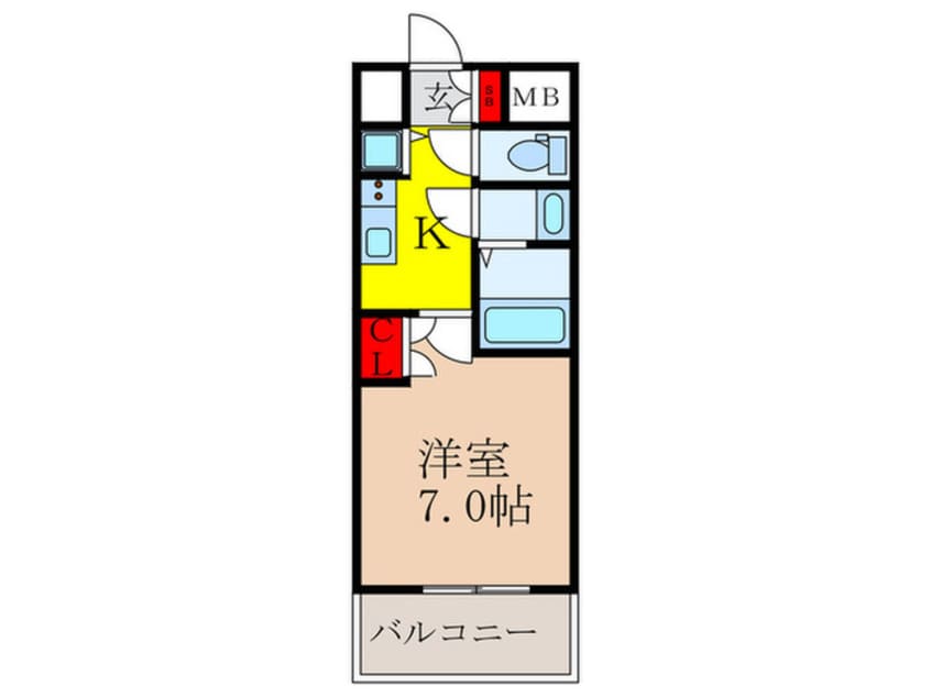 間取図 W－ＳＴＹＬＥ新大阪Ⅱ(1203)