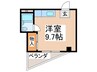 第３コ－ポリベラ 1Rの間取り
