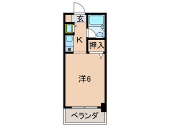 間取図 ラ・テ－ル西田弐番館