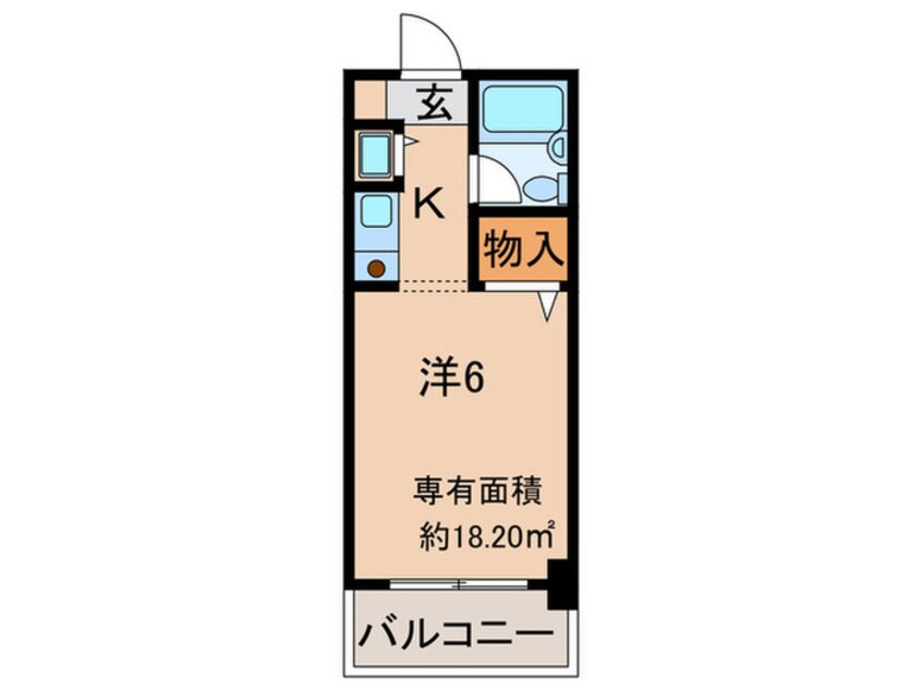 間取図 ラ・テ－ル西田弐番館