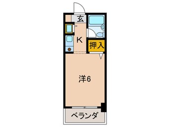 間取図 ラ・テ－ル西田弐番館