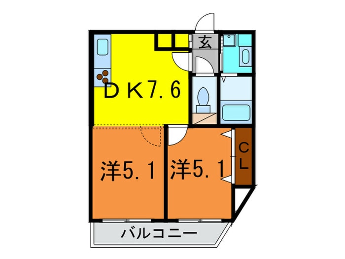 間取り図 ロイヤルヒル神戸三宮Ⅱ(1002)