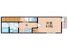 cacto新高 1Kの間取り