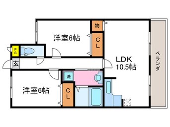 間取図 Sun　Bird　桂