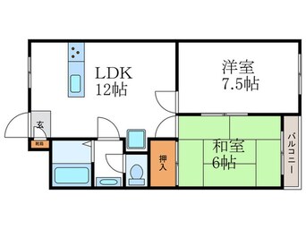 間取図 ベラヴィスタ岩倉