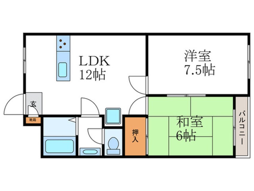 間取図 ベラヴィスタ岩倉