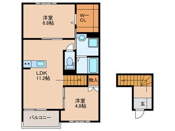 間取図 プレリュード石橋Ⅲ