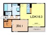 Casa Fiore夙川 1LDKの間取り