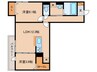 Palais Poire　B棟 2LDKの間取り