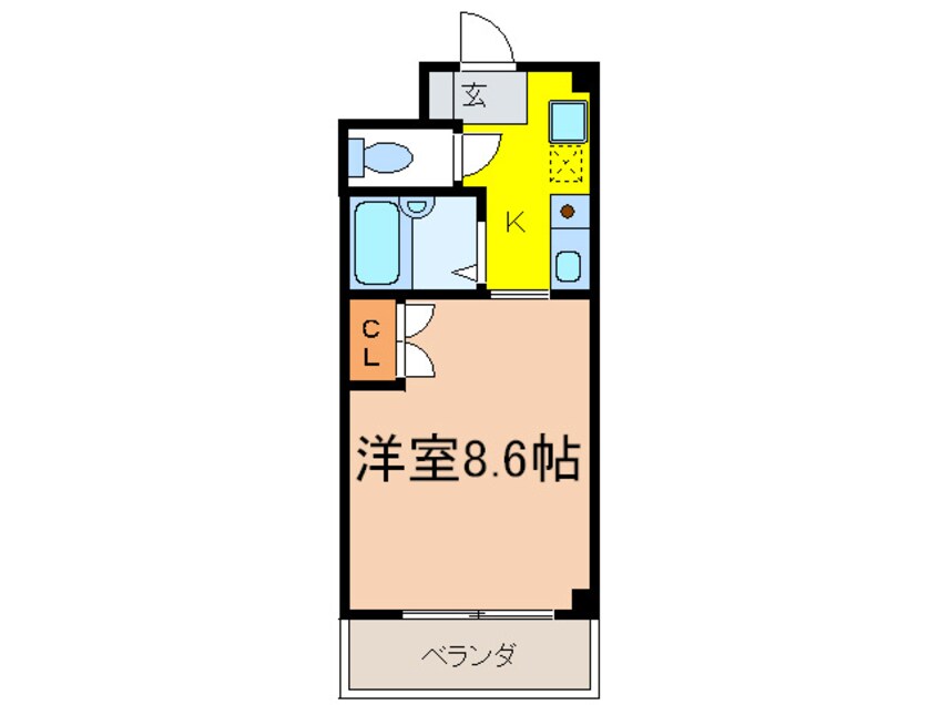 間取図 シャンテ三船Ⅲ