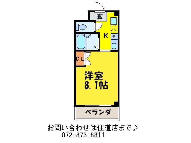 間取り図 シャンテ三船Ⅲ