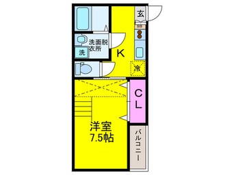 間取図 ブリリオ田辺