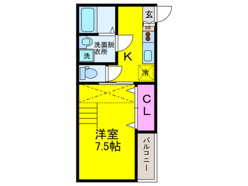 間取図 ブリリオ田辺