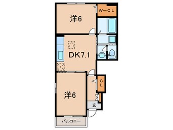 間取図 シャン・ド・フルール五社