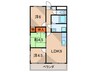 ドエル仁川 3LDKの間取り
