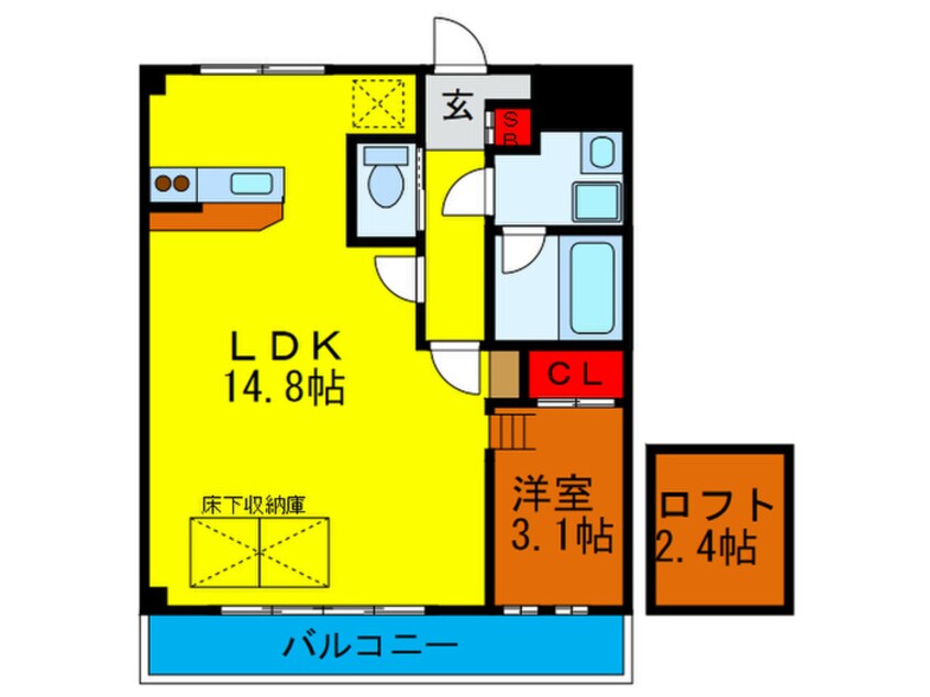 間取図 ルネスプランド－ル守口