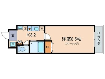 間取図 クレアトゥ－ル２１