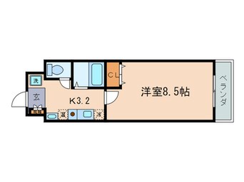 間取図 クレアトゥ－ル２１