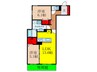 仮）Ｄ-ｒｅｓｉｄｅｎｃｅ石橋 2LDKの間取り