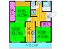 大黒マンション 3Kの間取り