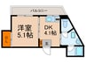 ドマーニ桜ノ宮 1DKの間取り