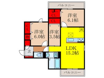 間取図 仮）ラフィネ