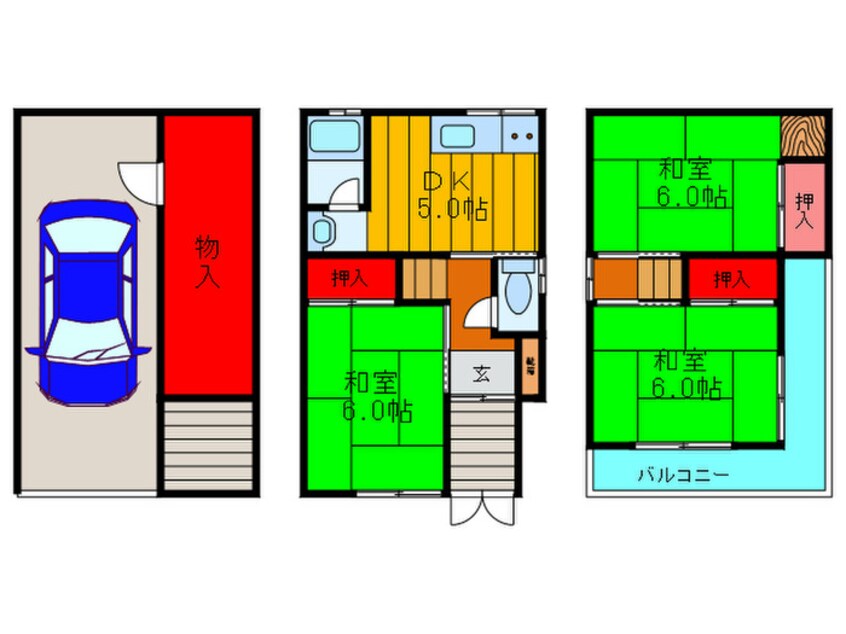 間取図 松屋町借家