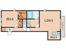 ホワイトホーク 1LDKの間取り