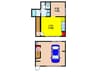 仮)Casa Garage外院 1LDKの間取り