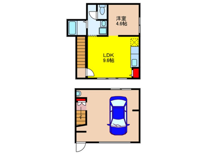 間取図 仮)Casa Garage外院