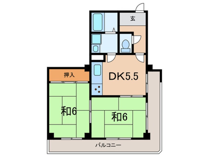 間取図 サンパレス２１尼崎