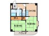 サンパレス２１尼崎 2DKの間取り